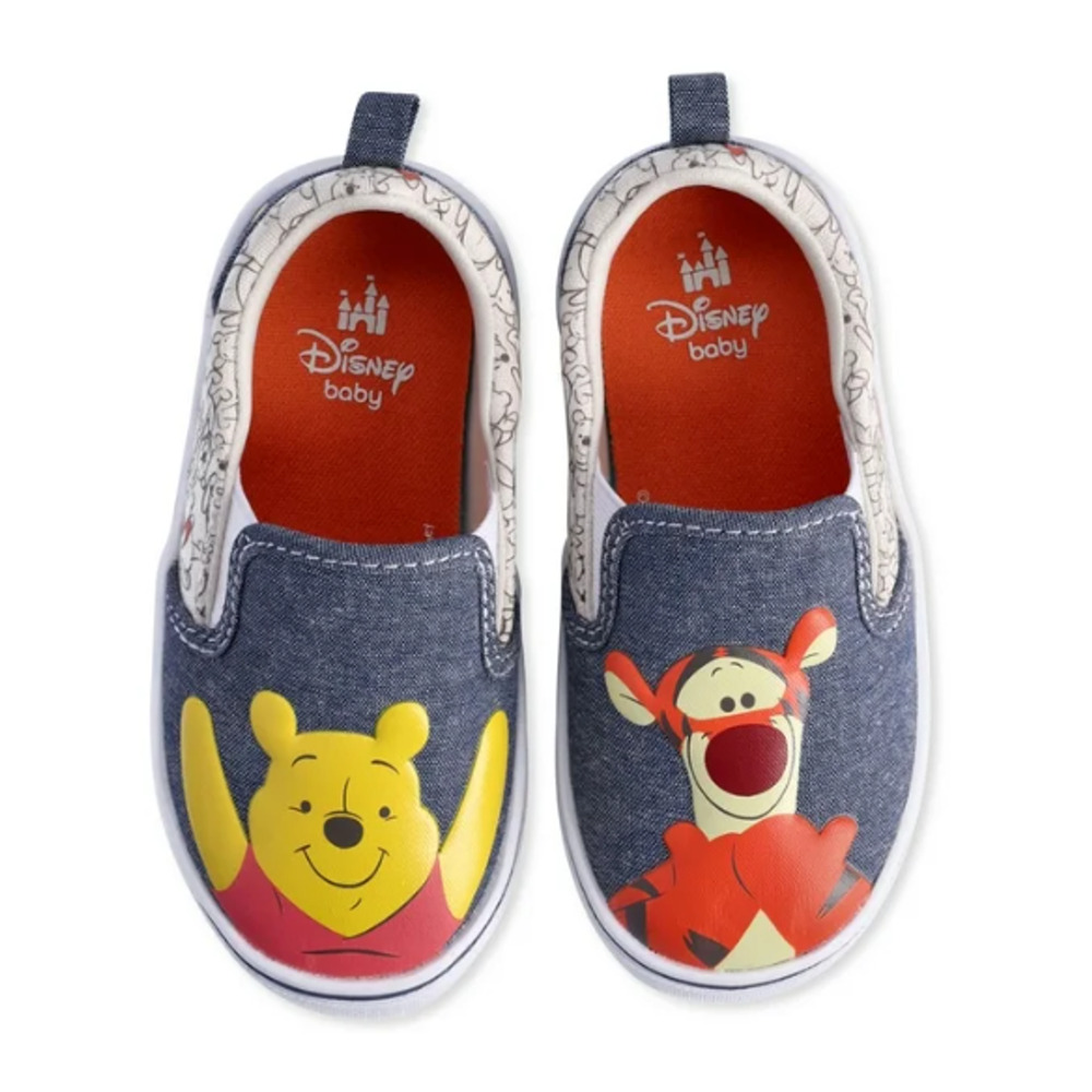 Disney Winnie the Pooh Baby Casual Sneakers Slip On Shoes Size 5 NEW Cute Fun